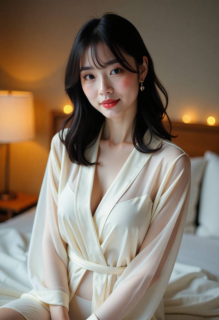 梁小满受访侧影