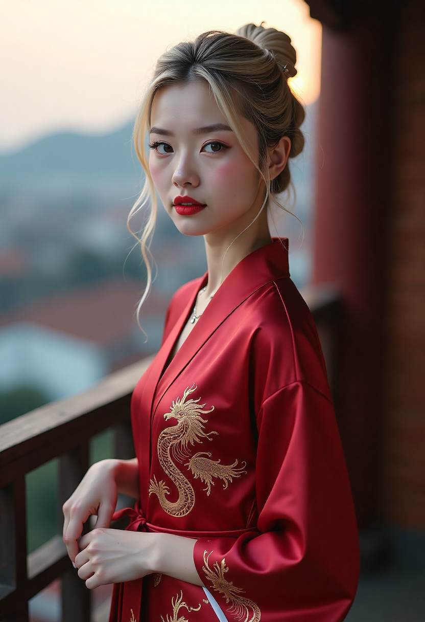 韩峙在老房子楼梯口